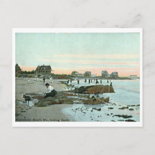 Postal Kennebunk Beach, Maine 1915 Vintage