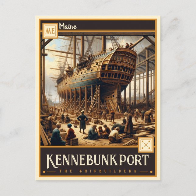 Postal Kennebunkport, Maine | Vintage (Anverso)