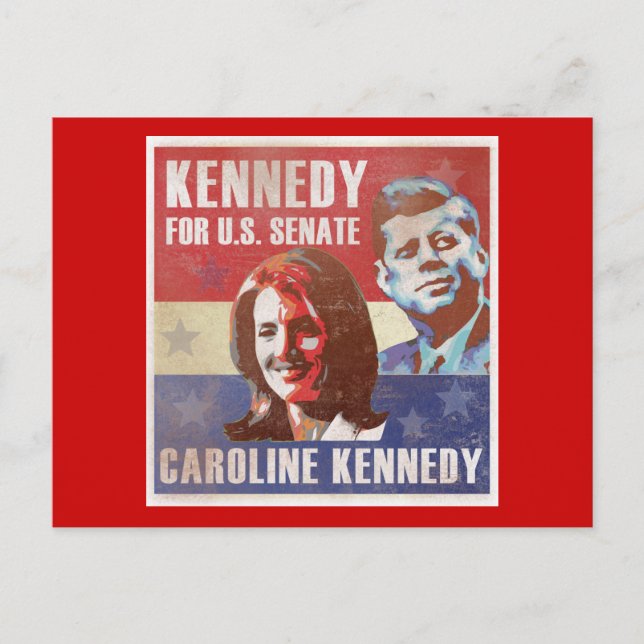 Postal Kennedy Comienza Campaña Por El Senado (Anverso)