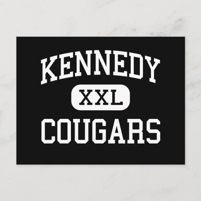 Postal Kennedy - Cougars - High - Cedar Rapids Iowa (Anverso)