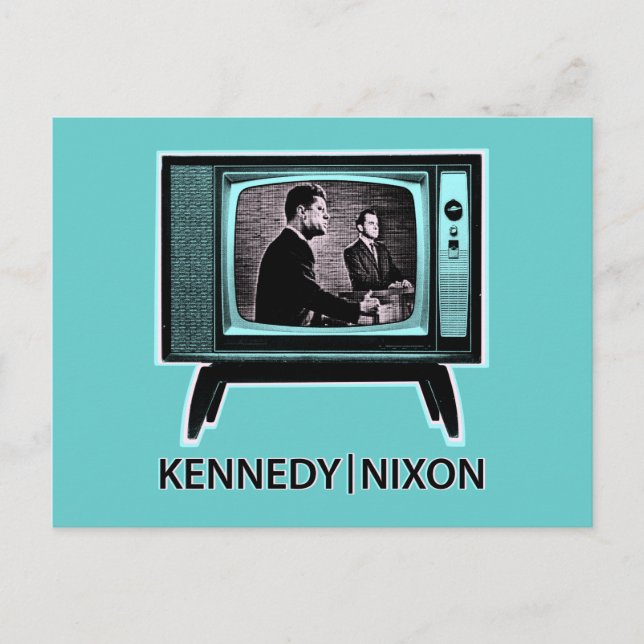 Postal Kennedy Nixon Debate televisivo de 1960 (Anverso)