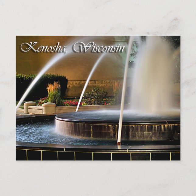 Postal Kenosha, Wisconsin (Anverso)