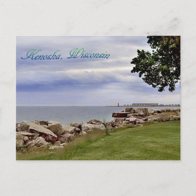 Postal Kenosha, Wisconsin (Anverso)
