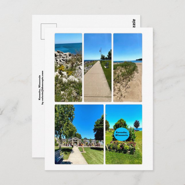 Postal Kenosha, Wisconsin (Anverso / Reverso)