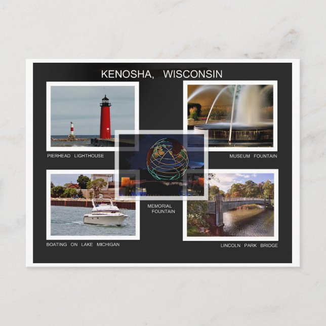 Postal kENOSHA. WISCONSIN (Anverso)