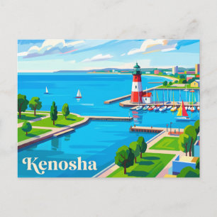 Postal Kenosha, Wisconsin, EE. UU.