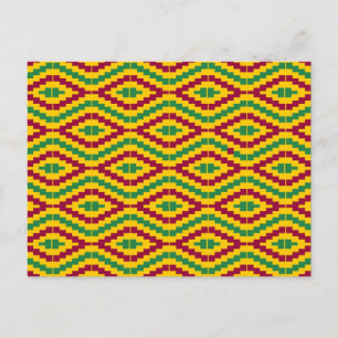 Postal Kente africano, feliz Kwanzaa