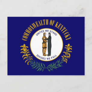 Postal Kentucky: Bandera estatal de la Commonwealth de Bl