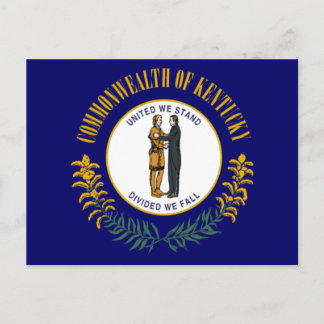 Postal Kentucky: Commonwealth Bluegrass Bandera del estad