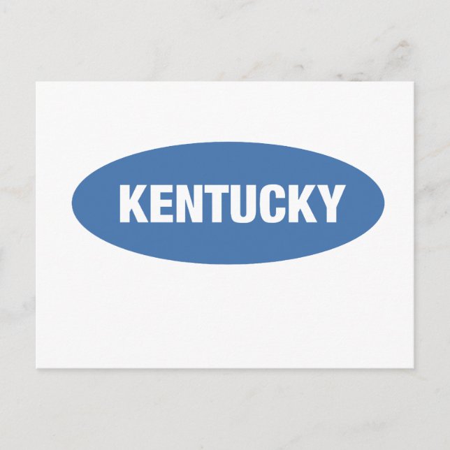 Postal Kentucky - El estado de la hierba azul (Anverso)