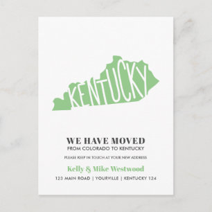 Postal KENTUCKY Hemos movido la nueva dirección New Home 