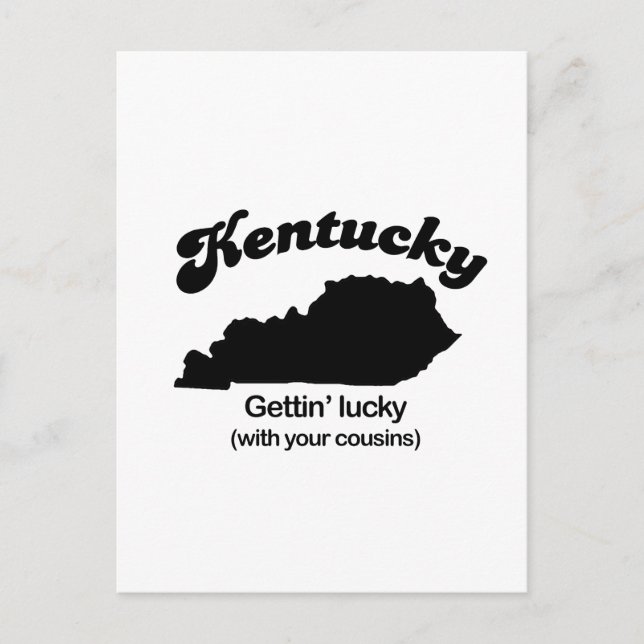 Postal Kentucky Motto - Gettin Lucky (Anverso)