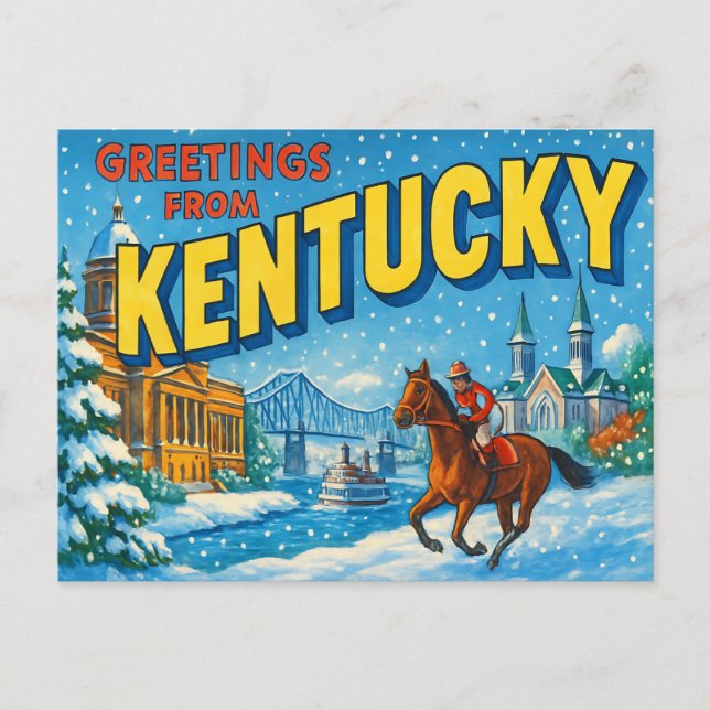 Postal KENTUCKY Postcard (Anverso)
