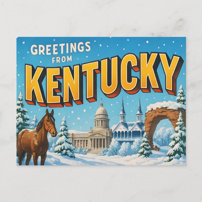 Postal KENTUCKY Postcard (Anverso)
