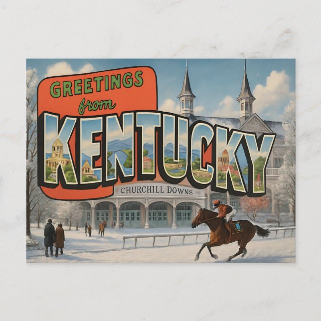 Postal KENTUCKY Postcard (Anverso)