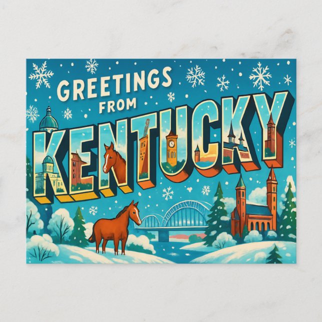 Postal KENTUCKY Postcard (Anverso)