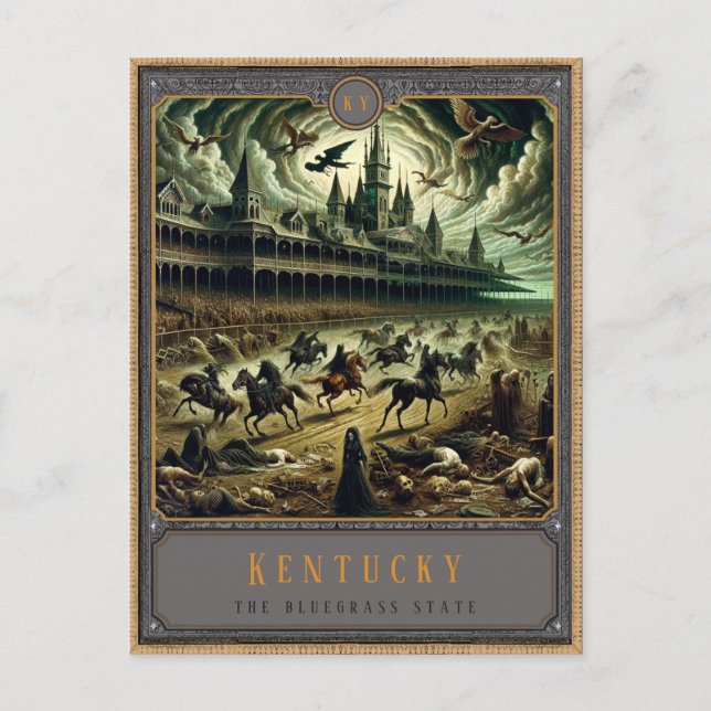Postal Kentucky | Postcarta de arte gótico (Anverso)