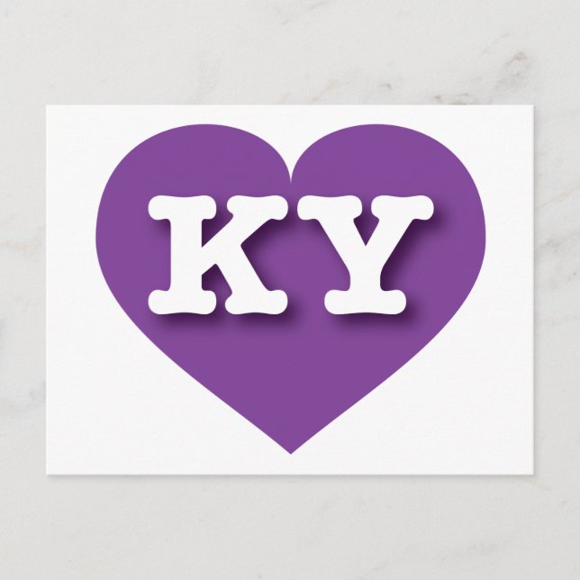 Postal Kentucky Purple Heart - Amo a KY (Anverso)