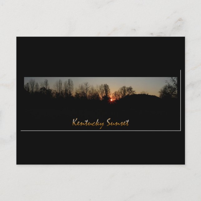 Postal Kentucky Sunset (Anverso)