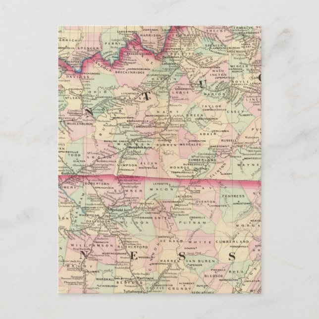 Postal Kentucky, Tennessee (Anverso)