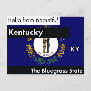 Postal Kentucky The Bluegrass State