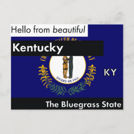 Postal Kentucky The Bluegrass State