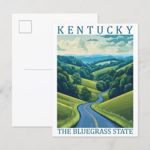 Postal Kentucky the Bluegrass State USA Travel Place