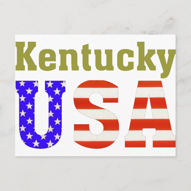 Postal ¡Kentucky USA! (Anverso)