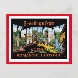 Postal Kentucky Vintage Travel