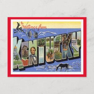 Postal Kentucky Vintage Travel