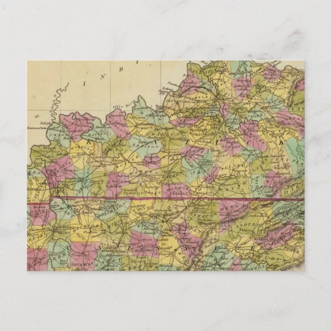 Postal Kentucky Y Tennessee (Anverso)