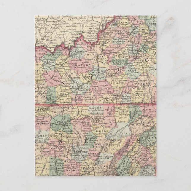 Postal Kentucky y Tennessee 2 (Anverso)