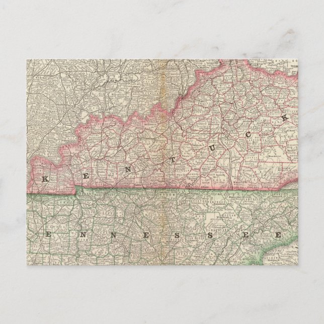 Postal Kentucky y Tennessee 7 (Anverso)