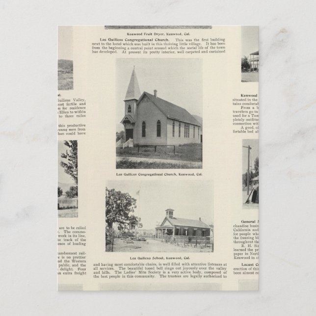Postal Kenwood, California (Anverso)