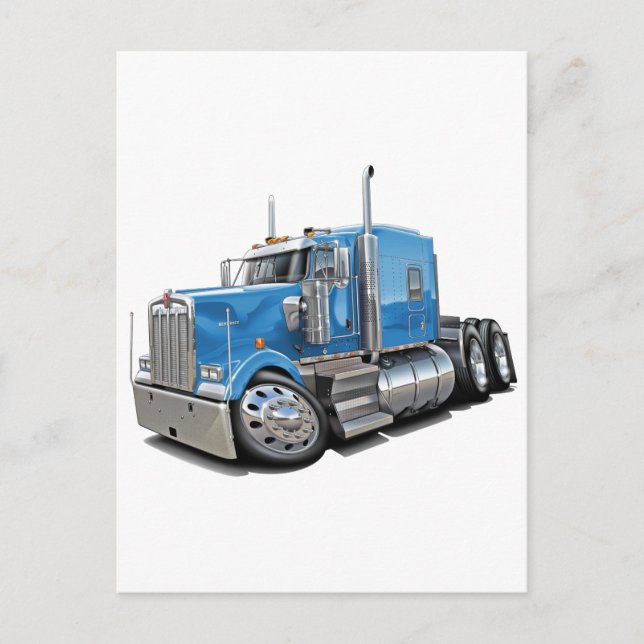 Postal Kenworth w900 Lt Blue Truck (Anverso)