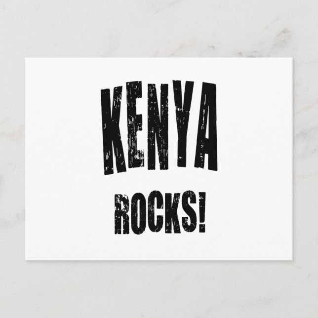 Postal ¡Kenya Rocks! (Anverso)
