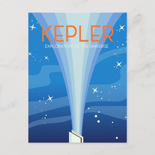 Postal Kepler - Exploración del Universo (Anverso)