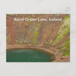 Postal Kerid Crater Iceland Postcard