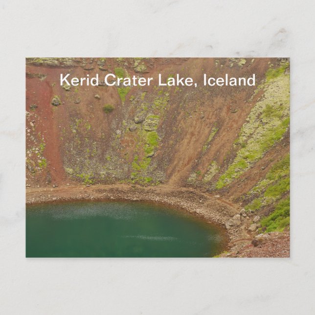 Postal Kerid Crater Iceland Postcard (Anverso)
