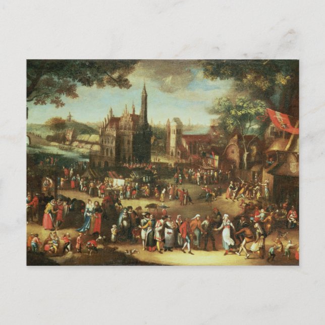 Postal Kermesse en Avdenarde (Anverso)