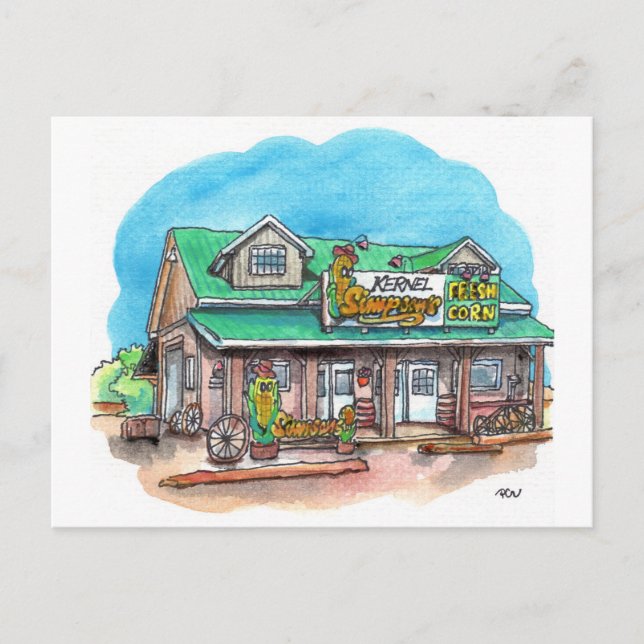 Postal Kernel Simpson's Sweet Corn (Anverso)