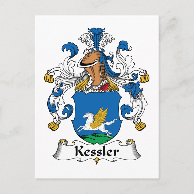 Postal Kessler Family Crest (Anverso)