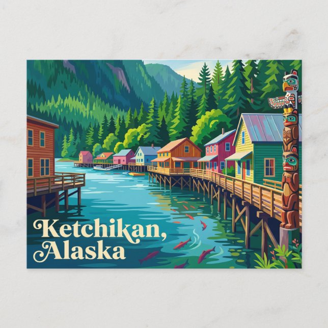 Postal Ketchikan Alaska (Anverso)