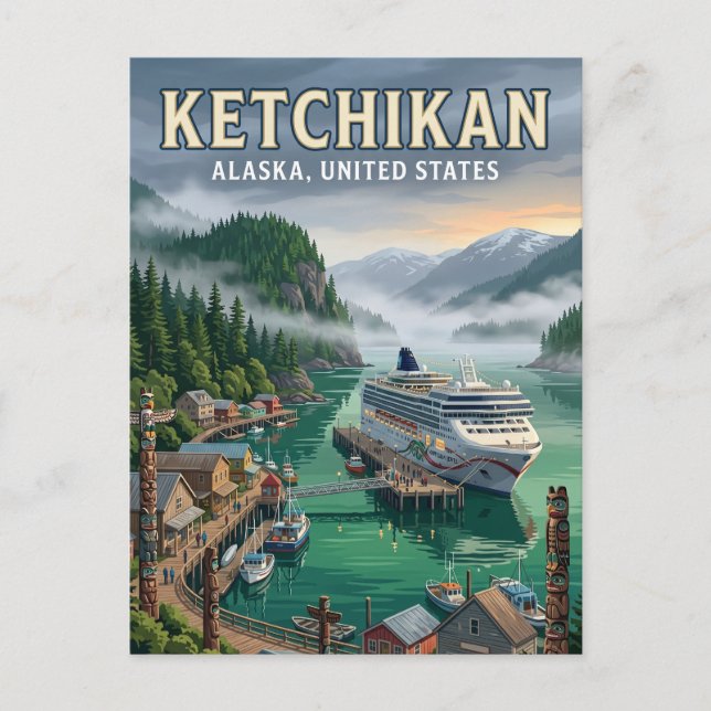Postal Ketchikan, Alaska Alaska (Anverso)