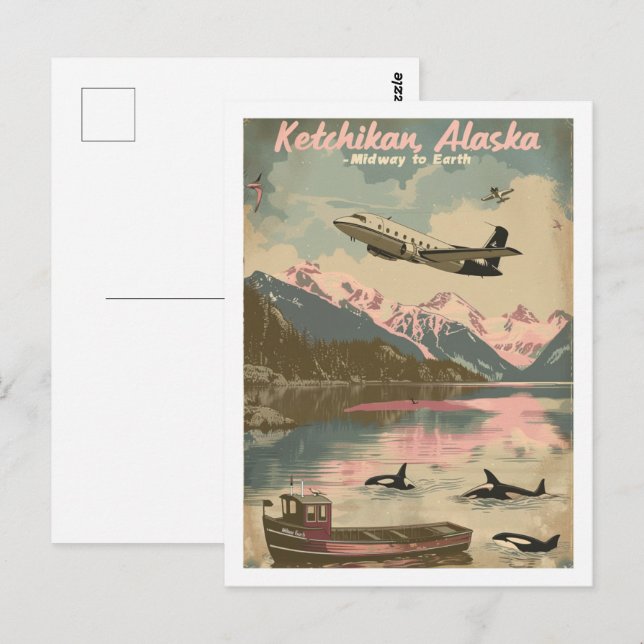Postal Ketchikan Alaska Vintage (Anverso / Reverso)