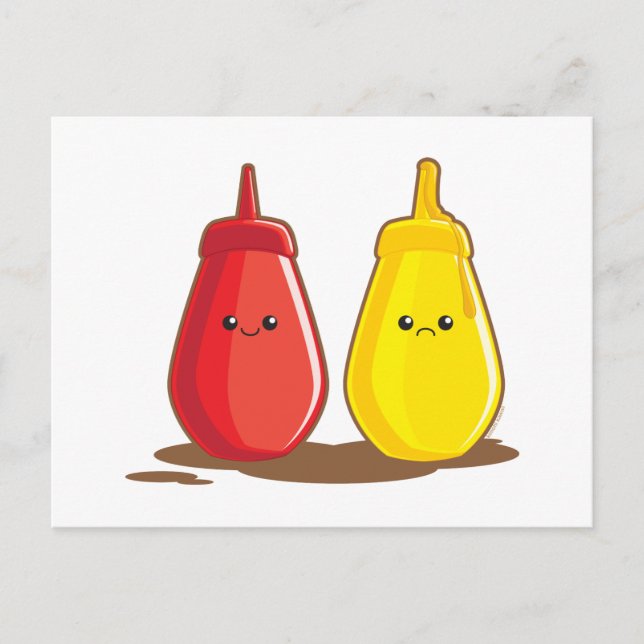 Postal Ketchup y Mustard (Anverso)