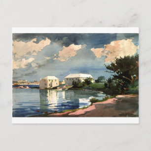 Postal Kettle de sal en las Bermudas por Winslow Homer