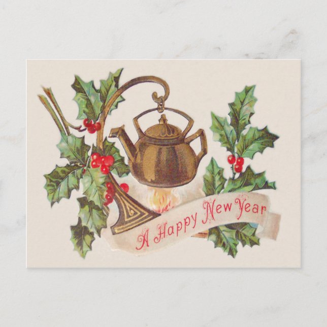 Postal Kettle Fire Holly (Anverso)