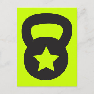 Postal Kettlebell Con Una Estrella Vacía