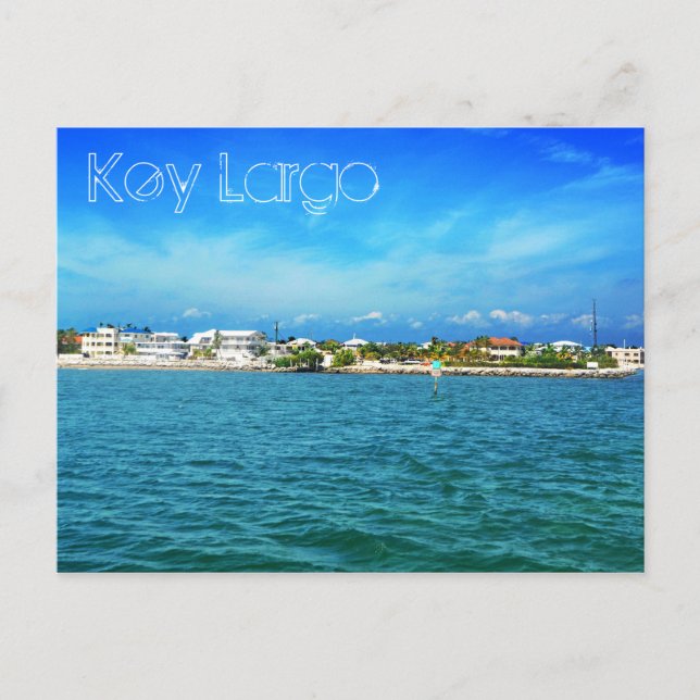 Postal Key Largo, Florida, EE.UU. (Anverso)